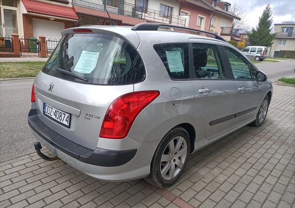 Peugeot 308 cena 19000 przebieg: 232500, rok produkcji 2012 z Dzierżoniów małe 121